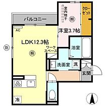 ヴィレッタ日吉町 203 ｜ 大分県大分市日吉町268番（賃貸アパート1LDK・2階・41.31㎡） その2