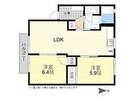 ヴィラマルベリーE棟 203 ｜ 大分県大分市三川上１丁目5番21号（賃貸アパート2LDK・2階・54.81㎡） その2