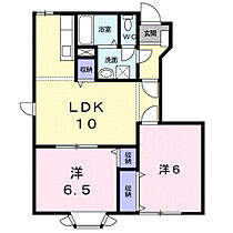 ファンタジー21 102 ｜ 大分県大分市大字羽田759番2号（賃貸アパート2LDK・1階・53.51㎡） その2