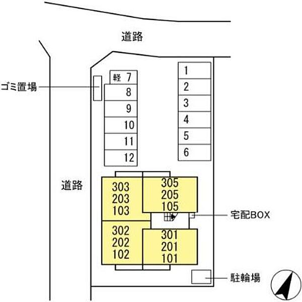 スプリングバレー古国府 303｜大分県大分市古国府５丁目(賃貸アパート1LDK・3階・36.63㎡)の写真 その3