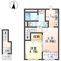 アイリス南大分2 205 ｜ 大分県大分市畑中１丁目詳細未定番（賃貸アパート1LDK・2階・42.34㎡） その2