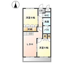 ウィルヴィラージュ 202 ｜ 大分県大分市志村１丁目1番2号（賃貸アパート2LDK・2階・51.30㎡） その2