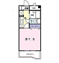 カーム松村2 303 ｜ 大分県大分市中鶴崎１丁目7番12号（賃貸マンション1K・3階・25.01㎡） その2