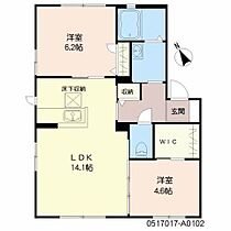 コンフォート森A 202 ｜ 大分県大分市大字森526番1号（賃貸アパート2LDK・2階・57.81㎡） その2