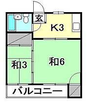 第2松岡ハイツ 102 号室 ｜ 愛媛県松山市小栗4丁目（賃貸マンション2K・1階・30.08㎡） その2