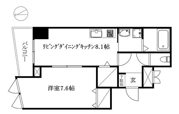 Mayfair 一番町 square 501 号室｜愛媛県松山市一番町1丁目(賃貸マンション1LDK・5階・39.35㎡)の写真 その2