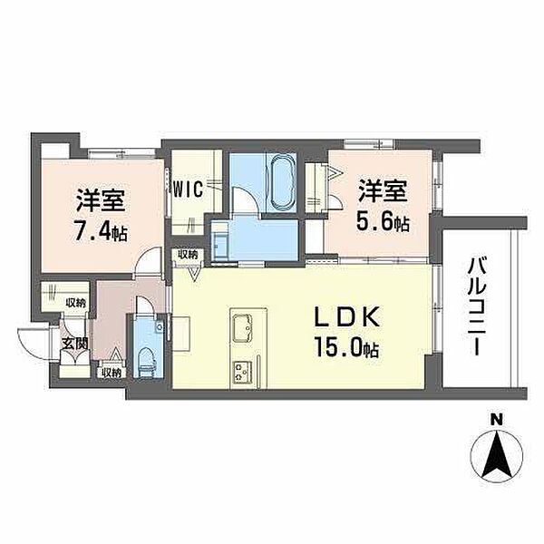 ヴィステリオ　プレミア 201 号室｜愛媛県松山市小坂4丁目(賃貸マンション2LDK・2階・67.89㎡)の写真 その2