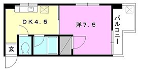 レーベンイケダ第3 ビル 206 号室 ｜ 愛媛県松山市湊町1丁目（賃貸マンション1DK・2階・26.60㎡） その2