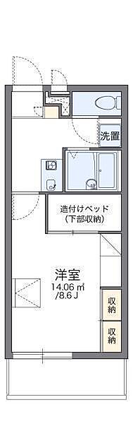 レオパレスグランドカメリア6 311 号室｜愛媛県松山市居相4丁目(賃貸マンション1K・3階・23.18㎡)の写真 その2