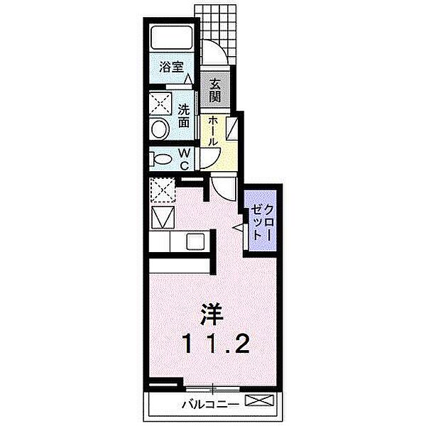 セント・クロノス 103 号室｜愛媛県松山市中村5丁目(賃貸アパート1R・1階・30.00㎡)の写真 その2