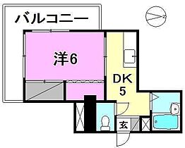 オレンジハイム三好 401 号室 ｜ 愛媛県松山市山越1丁目（賃貸マンション1DK・4階・26.93㎡） その2