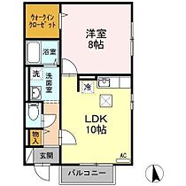 ミルフィーユ上辻 102 号室 ｜ 愛媛県松山市北条辻（賃貸アパート1LDK・1階・45.29㎡） その2