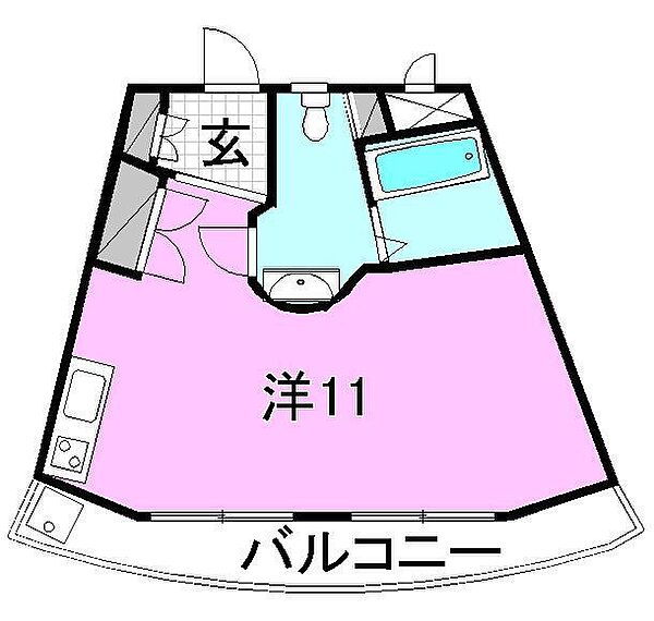 Ｒコート 205 号室｜愛媛県伊予郡砥部町伊予郡高尾田(賃貸マンション1R・2階・26.18㎡)の写真 その2