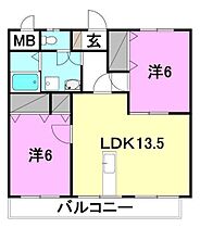 ＭＡＴＳＵＭＯＭＥＮＴ南吉田 101 号室 ｜ 愛媛県松山市南吉田町（賃貸マンション2LDK・1階・58.38㎡） その2