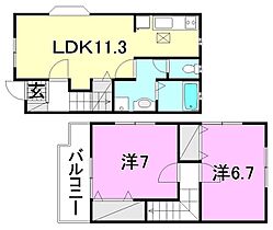 ロジュマン姫原 105 号室 ｜ 愛媛県松山市姫原3丁目（賃貸アパート2LDK・2階・60.82㎡） その2