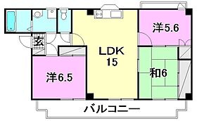 内海小栗マンション 403 号室 ｜ 愛媛県松山市小栗3丁目（賃貸マンション3LDK・4階・73.34㎡） その2