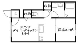 ＬＵＭＩＥＬＥ祝谷 102 号室 ｜ 愛媛県松山市祝谷町1丁目（賃貸アパート1LDK・1階・29.41㎡） その2