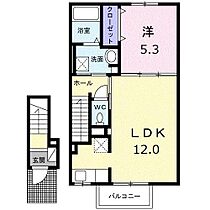 ル―ベル北方4 205 号室 ｜ 愛媛県東温市北方（賃貸アパート1LDK・2階・43.32㎡） その2