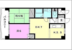 第7ミサワハウス 302 号室 ｜ 愛媛県松山市美沢2丁目（賃貸マンション2LDK・3階・49.50㎡） その2