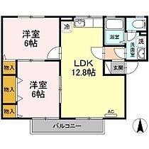 エントピア余戸 101C 号室 ｜ 愛媛県松山市余戸中3丁目（賃貸アパート2LDK・1階・54.90㎡） その2