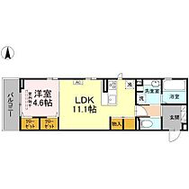 ベルマティーナ南松山 202 号室 ｜ 愛媛県松山市朝生田町2丁目（賃貸アパート1LDK・2階・43.57㎡） その2