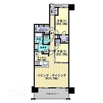 クレアホームズ松山ランドマークタワー 902 号室 ｜ 愛媛県松山市三番町3丁目（賃貸マンション2LDK・9階・71.37㎡） その2