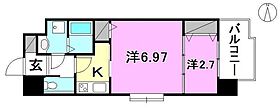 シャンティ味酒 905 号室 ｜ 愛媛県松山市味酒町2丁目（賃貸マンション2K・9階・30.27㎡） その2