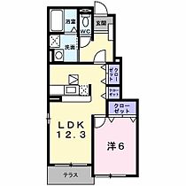 蔵野 103 号室 ｜ 愛媛県松山市吉藤5丁目（賃貸アパート1LDK・1階・45.72㎡） その2