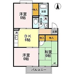 間取図画像 3DK
