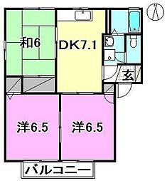 間取図画像 3DK