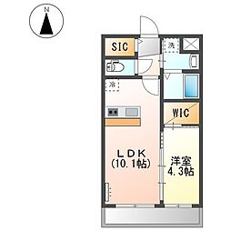 間取図画像 1LDK