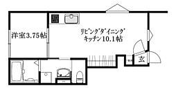 BELGRAVIA 鎌田駅前 PREMIUM 1LDKの間取図画像