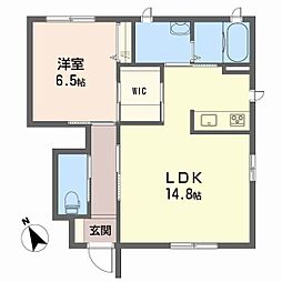 シャルム 1LDKの間取図画像