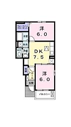 間取図画像 2DK