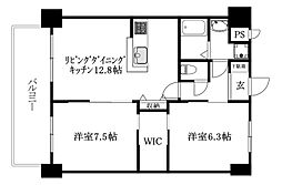 メイフェアCOEX Premium 2LDKの間取図画像