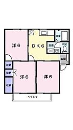 サンシティー 3DKの間取図画像