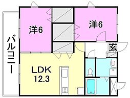 VENTVERDEGRAND 2LDKの間取図画像