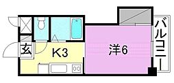 ジョイフル南江戸 1Kの間取図画像