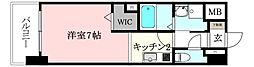 GARIREO117テラス 1Kの間取図画像