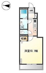 アフォーラ 1Kの間取図画像