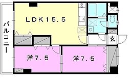 MORECREST 2LDKの間取図画像