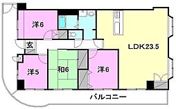 ル・ロアヴェール 4LDKの間取図画像