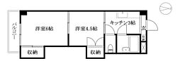 プレアール松前 2Kの間取図画像