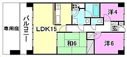 グラシアス道後 3LDKの間取図画像