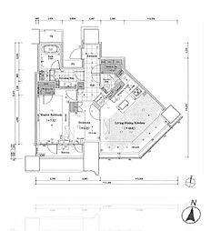 パークコート渋谷ザタワー 2SLDKの間取図画像