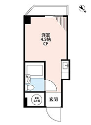 アルベルゴ上野 ワンルームの間取図画像