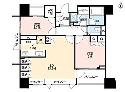 ザ・パークハウス三番町テラス 3LDKの間取図画像