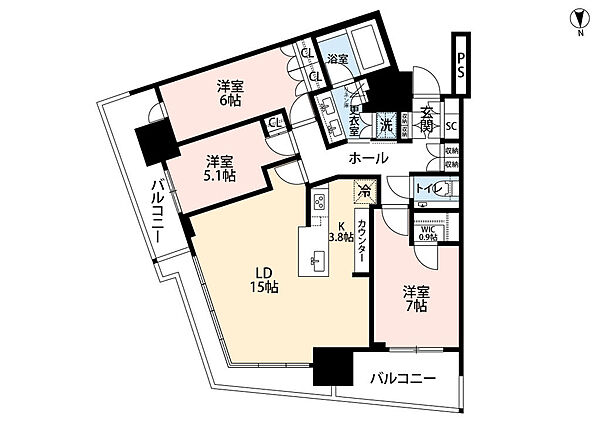 間取りを拡大表示