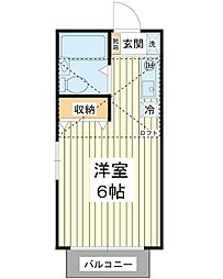 プリメーラ ワンルームの間取図画像