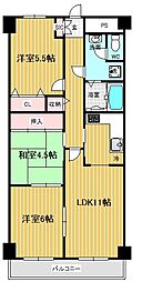 リアライズ城北 3LDKの間取図画像